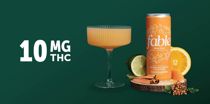 Fable 10mg can and drink with fresh ingredients