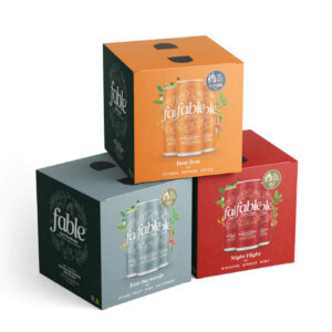 Three Fable flavor boxes