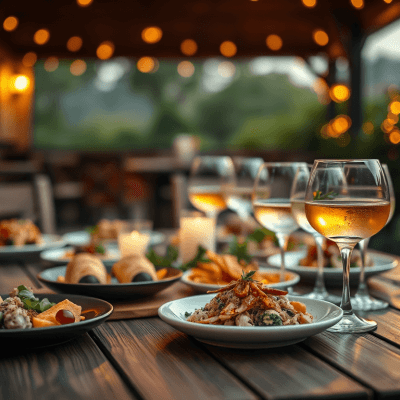 Fable cocktails el fresco dinning