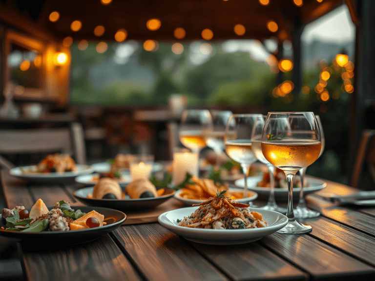 Fable cocktails el fresco dinning