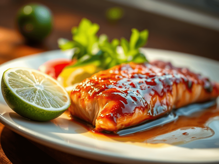 Fable recipe: glazed salmon