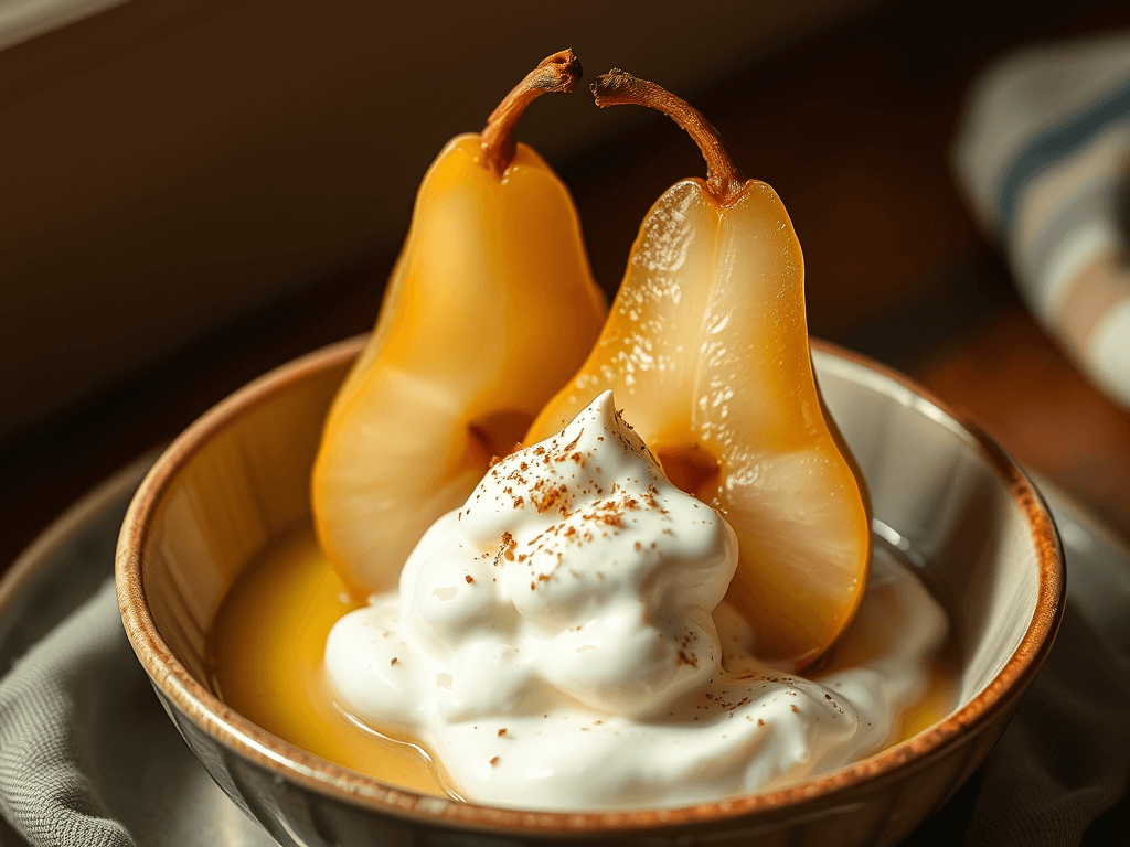 Fable recipe: poached pears
